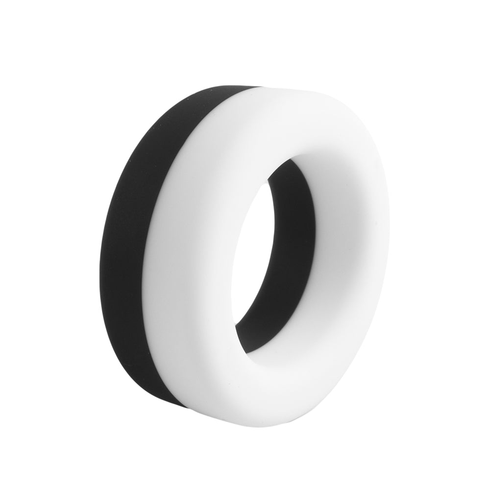 GripMaster GripFit Performance Cock Ring (White/Black)